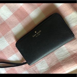 Kate Spade Black Wristlet/Wallet